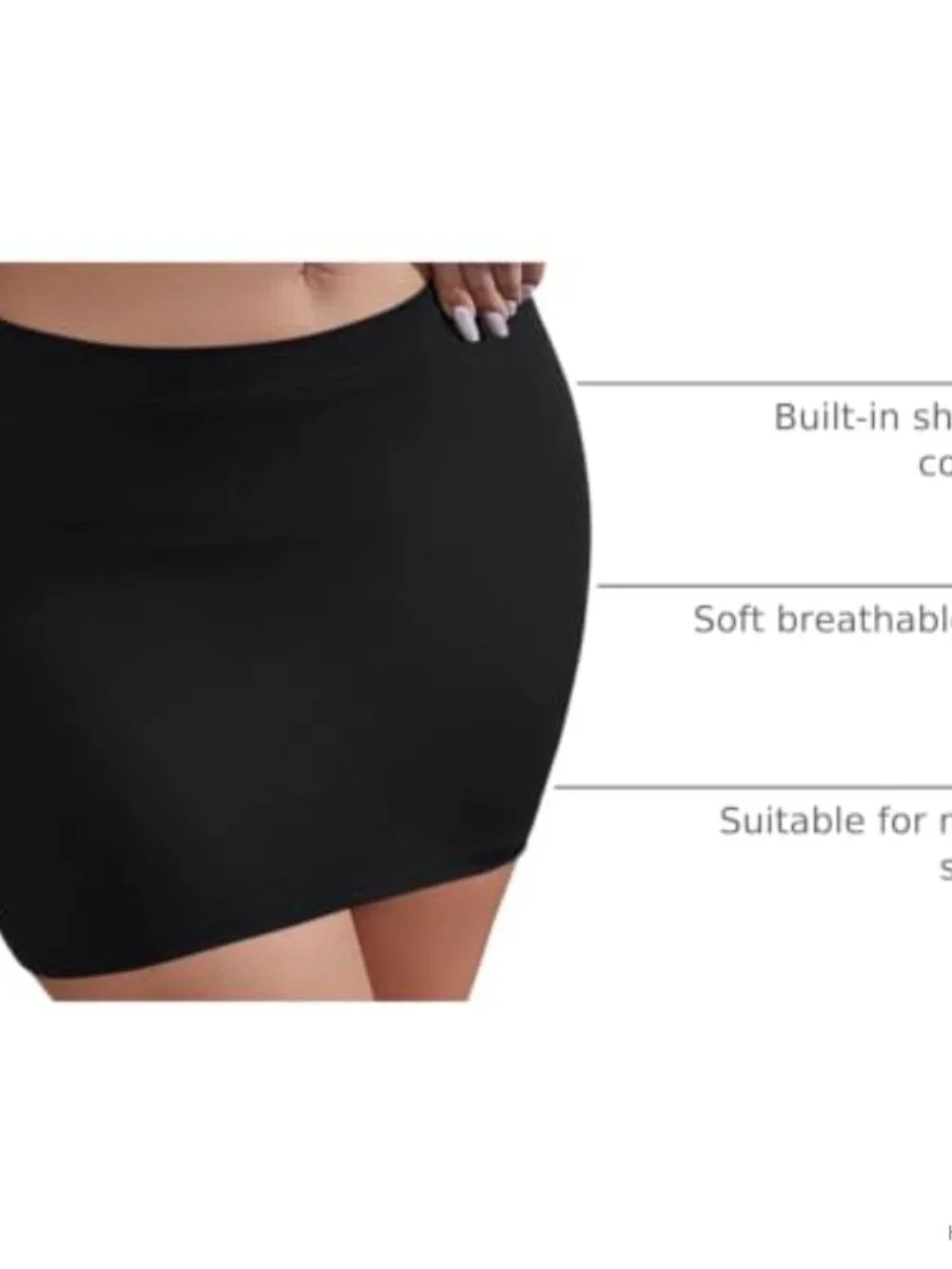 Y2K Mini Skirt Skort with Built-In Shorts High Stretch Bodycon